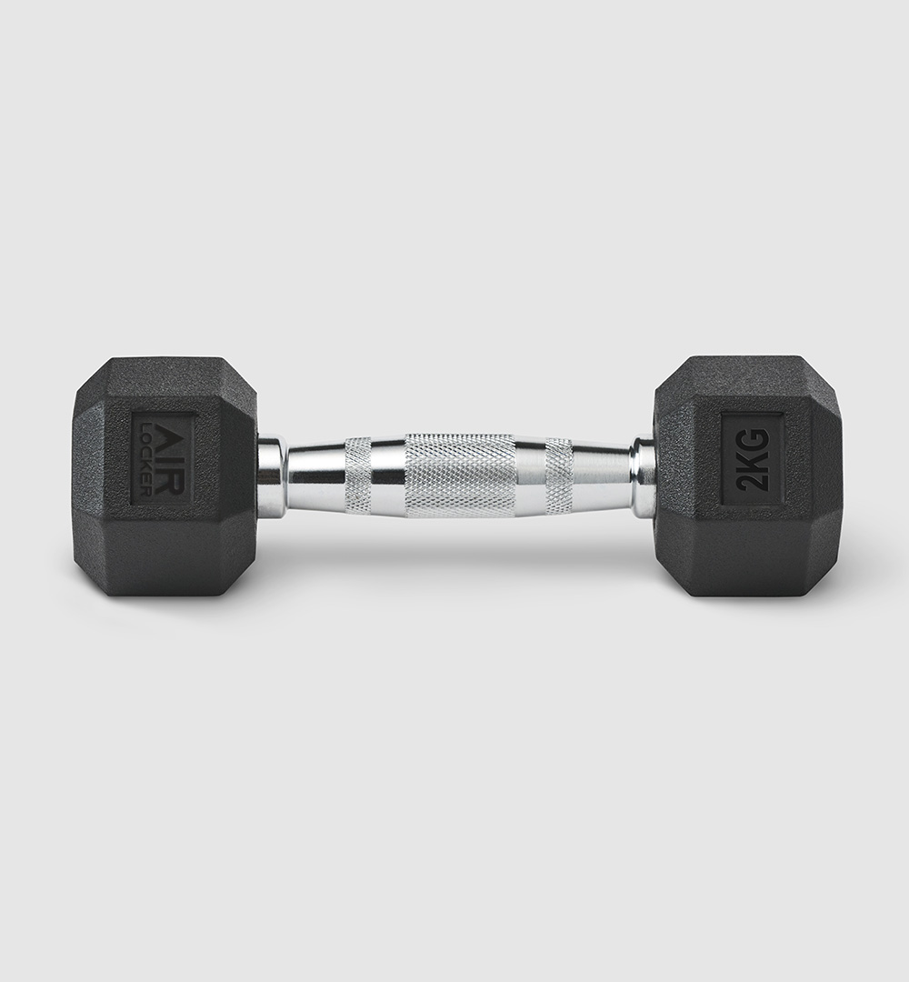 Rubber Hex Dumbbells