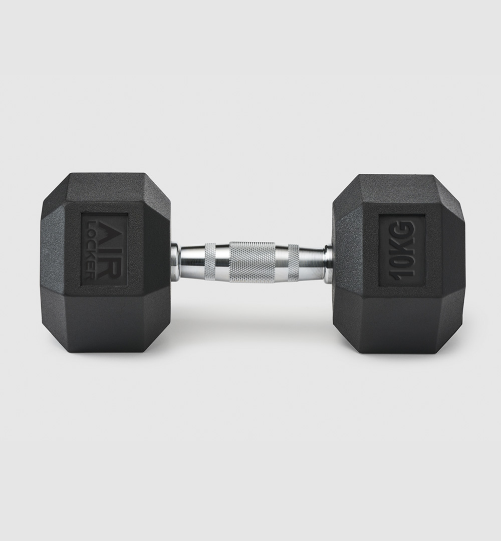 Rubber Hex Dumbbells