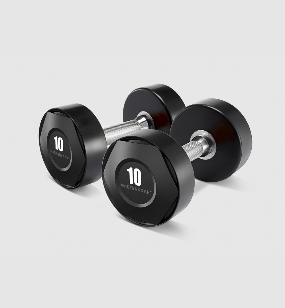 Virgin Rubber Fixed Dumbbells (Pair)