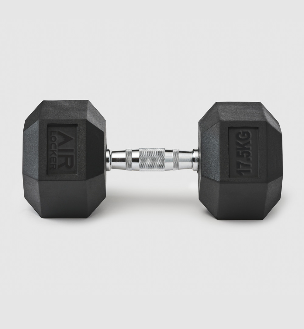 Rubber Hex Dumbbells