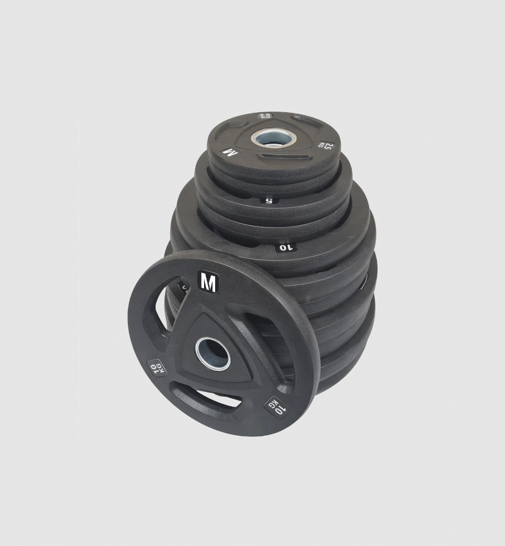 Olympic Premium Rubber Weight Plates (3 Grip) (Set of 10)