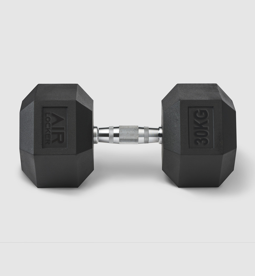 Rubber Hex Dumbbells