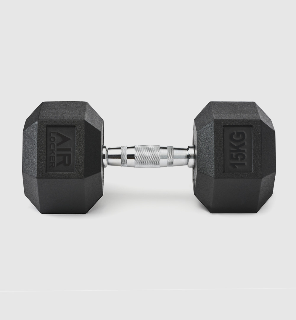 Rubber Hex Dumbbells