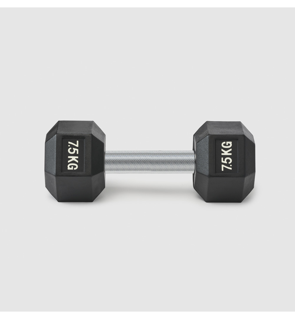 Premium Rubber Hex Dumbbell