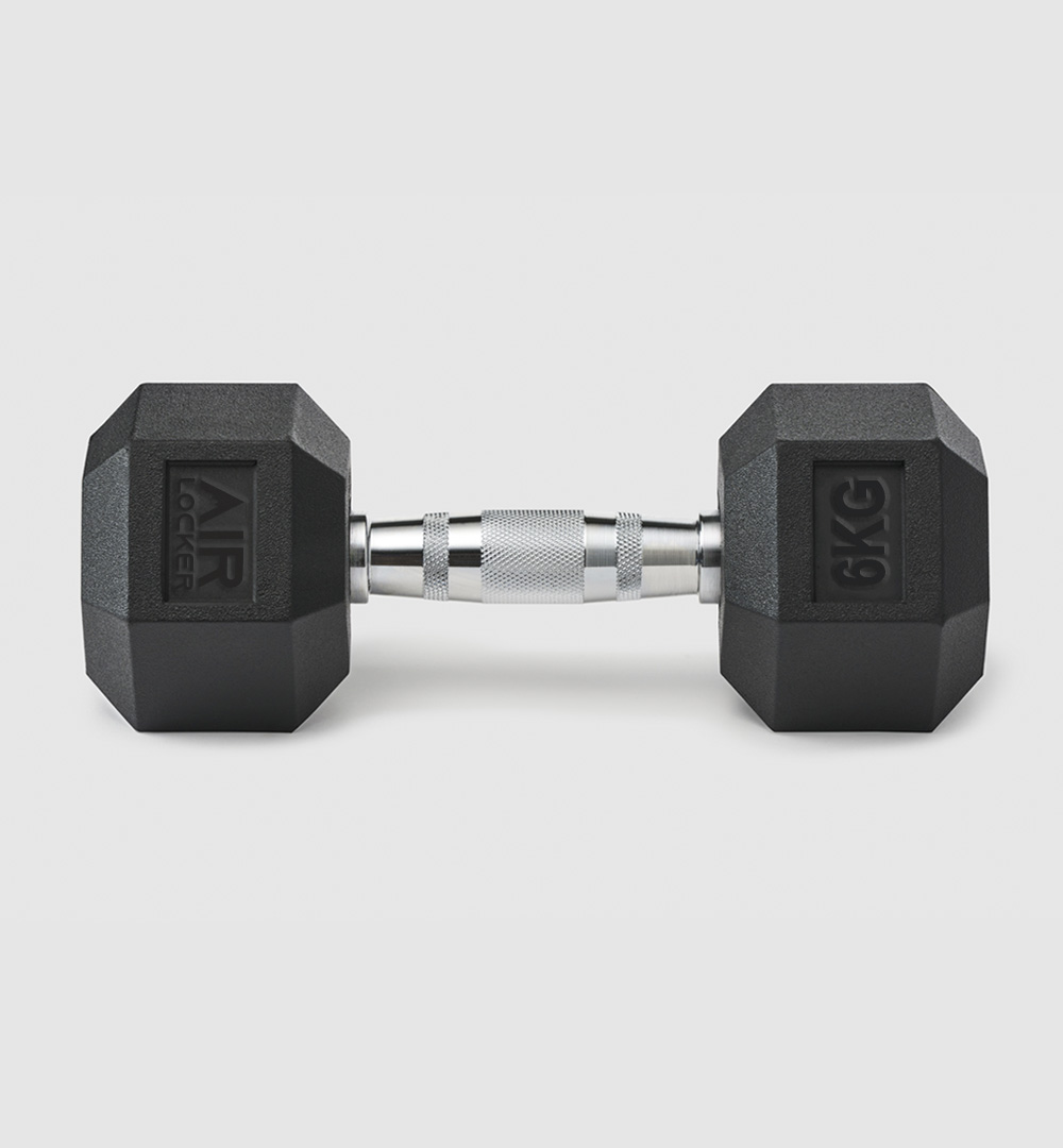 Rubber Hex Dumbbells