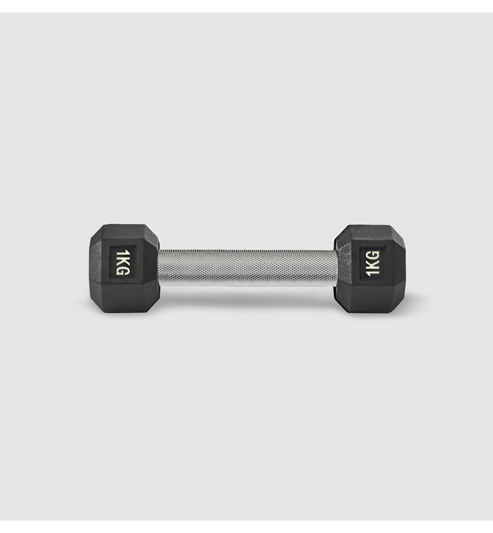Premium Rubber Hex Dumbbell