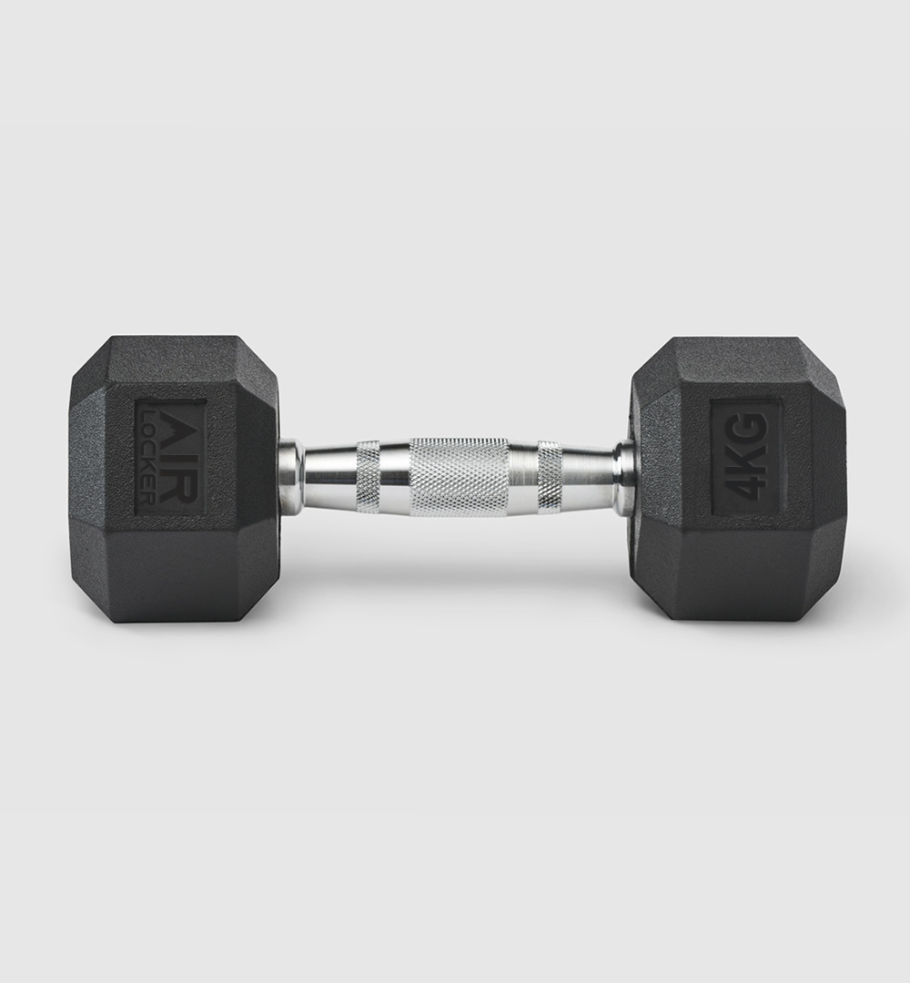Rubber Hex Dumbbells