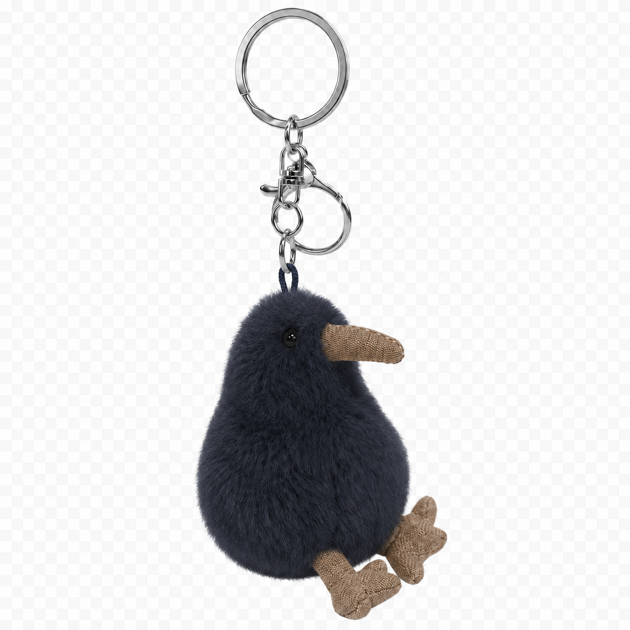 Koko the Kiwi Keyring - Slate