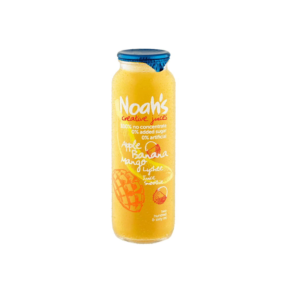 Noah's Apple Banana Mango Lychee Smoothie - 12 x 260ml Bottles