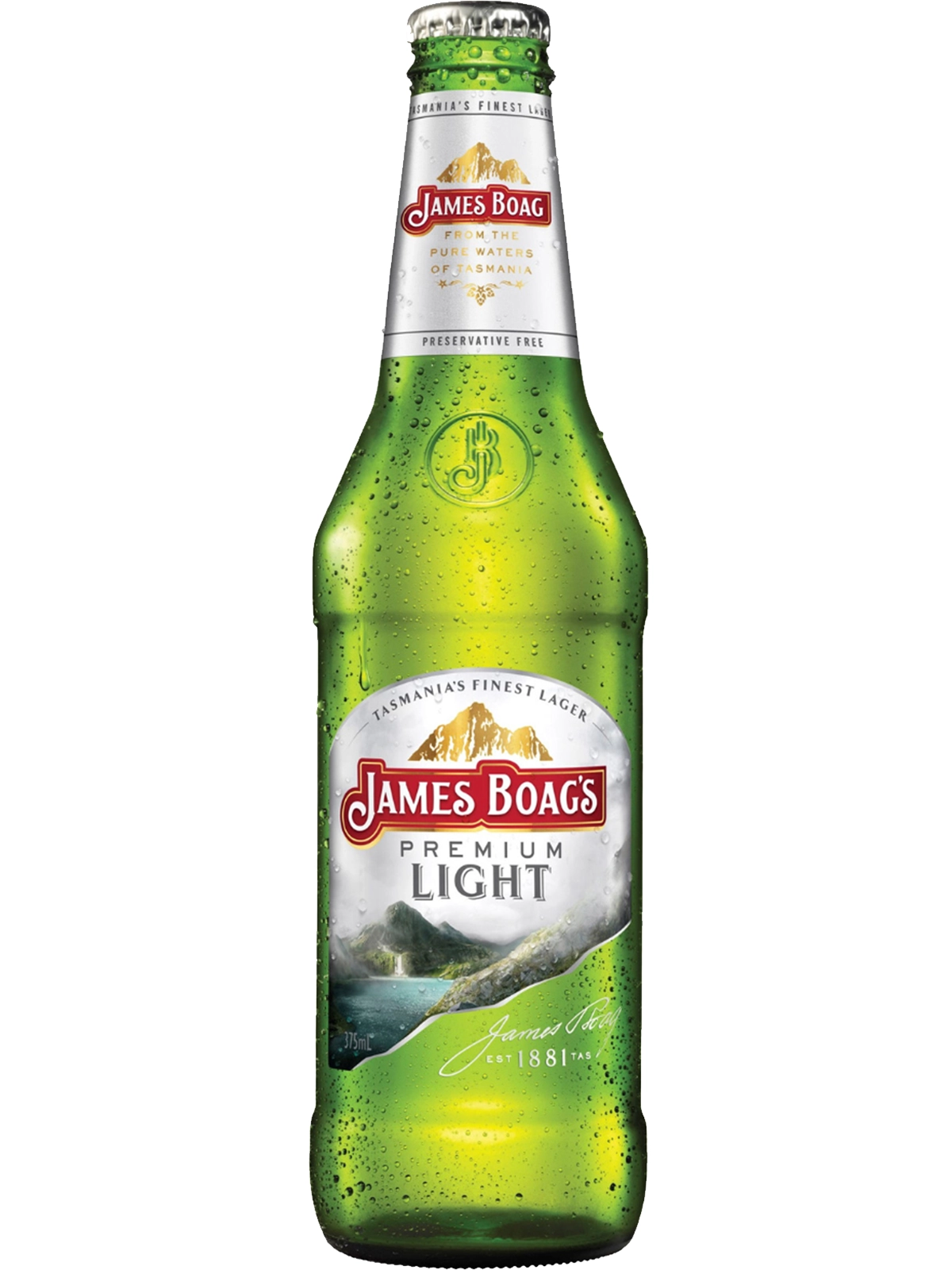 James Boags Premium Light - 24 x 375ml Bottles