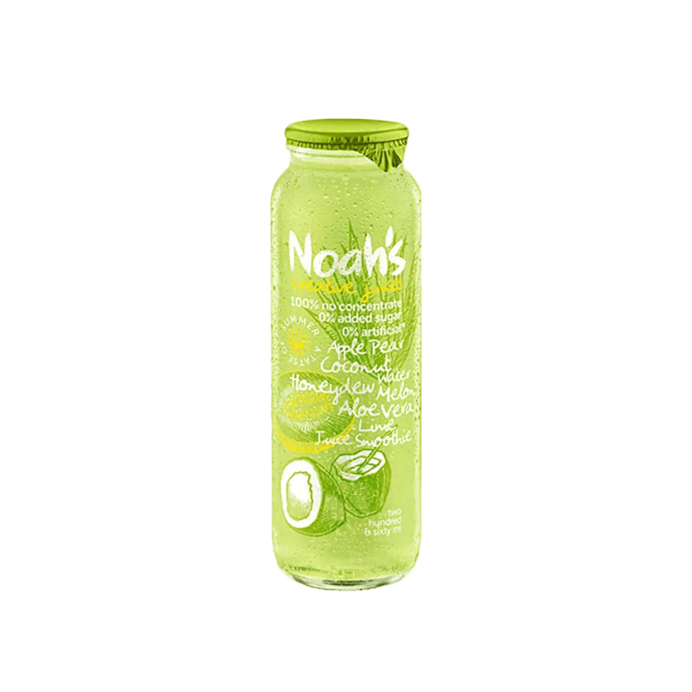 Noah's Apple Pear Coconut Honeydew Melon Aloe Vera Lime Smoothie - 12 x 260ml Bottles