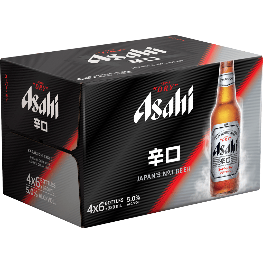 Asahi Super Dry - 24 x 330ml Bottles