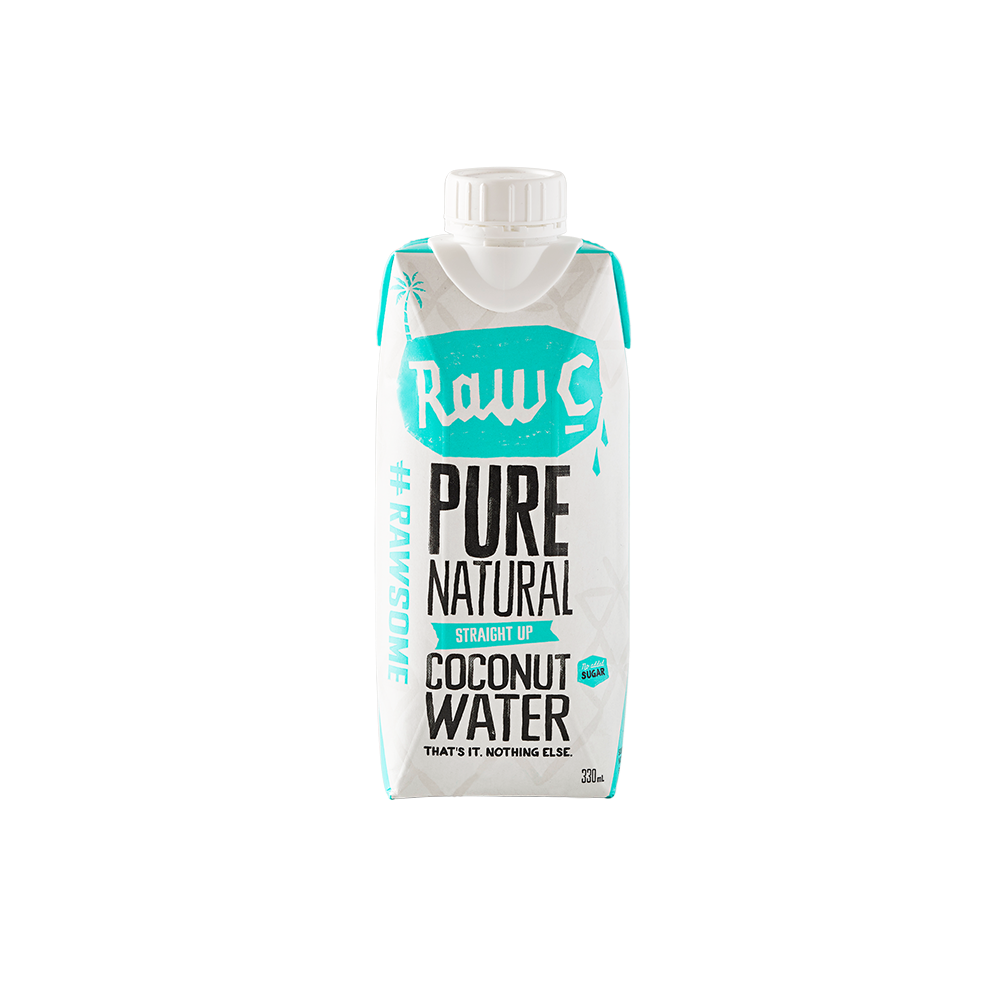 Raw C Coconut Water Straight Up - 12 x 330ml