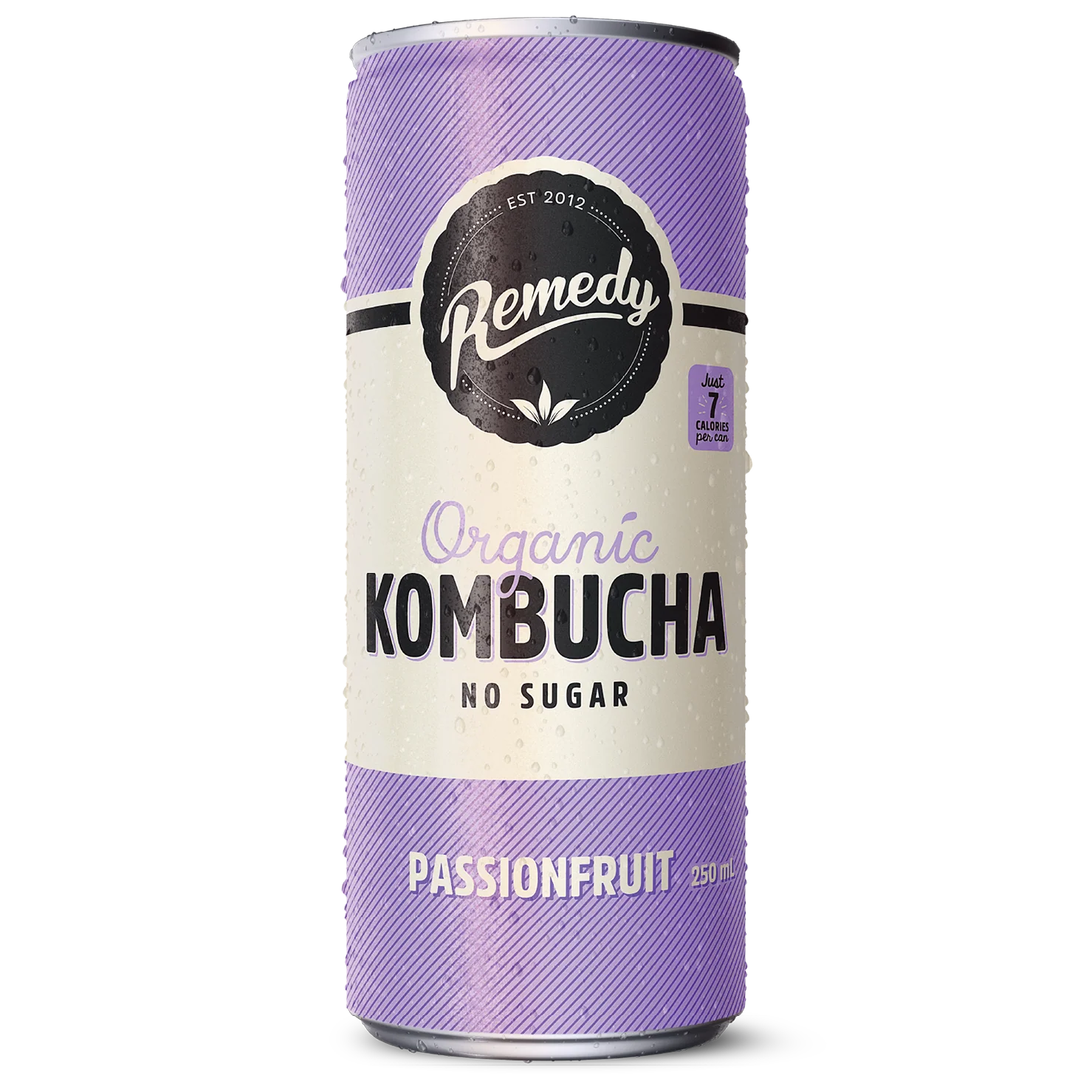 Remedy Kombucha Passionfruit - 24 x 250ml Cans