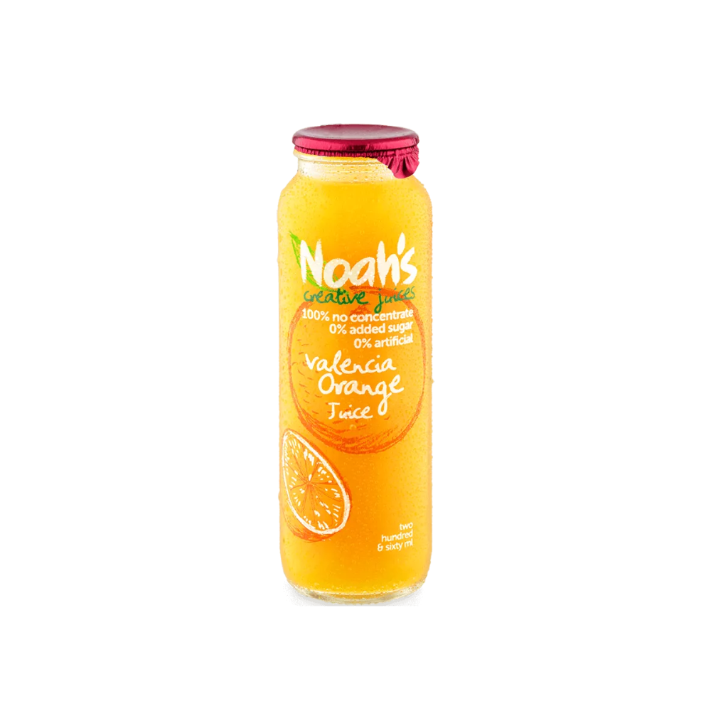 Noah's Valencia Orange Fruit Juice - 12 x 260ml Bottles