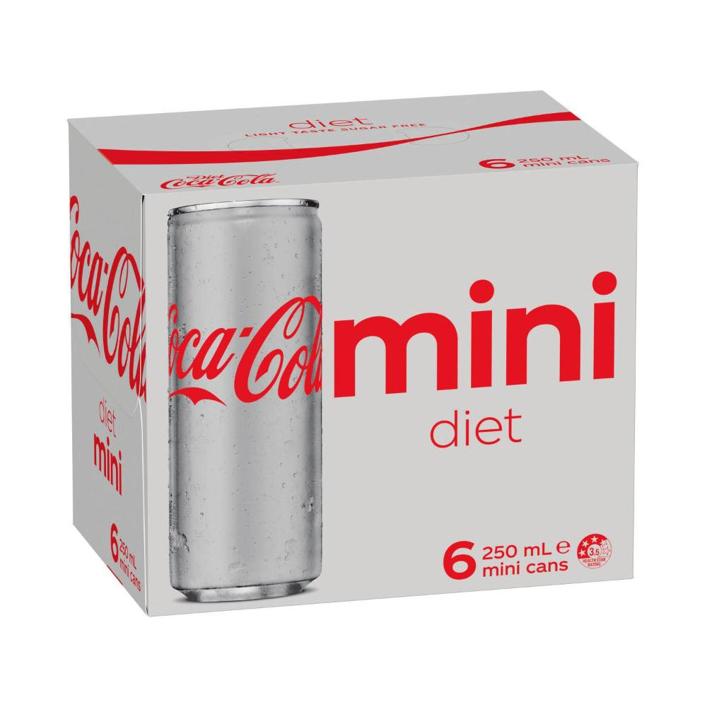 Coca-Cola Diet - 24 x 250ml Slimline Cans