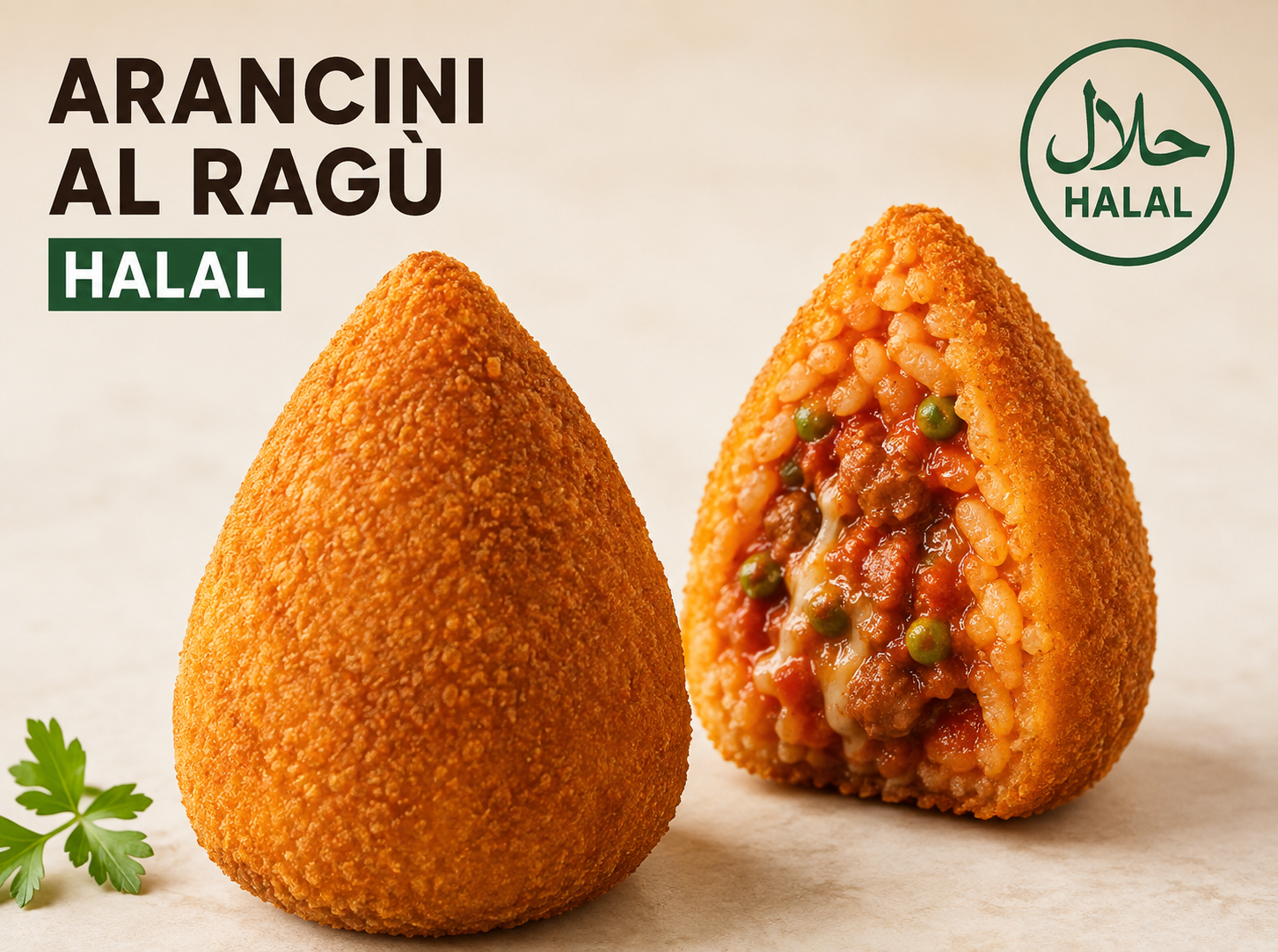 ARANCINI RAGU HALAL PREFRIED 30PZ 220GR NISI