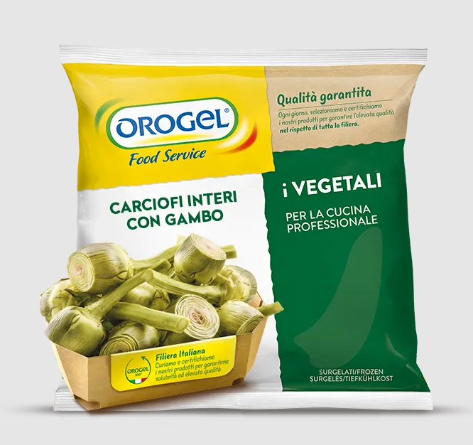 CARCIOFI CON GAMBO WHOLE (ARTICHOKES) 2.5KG FROZEN OROGEL